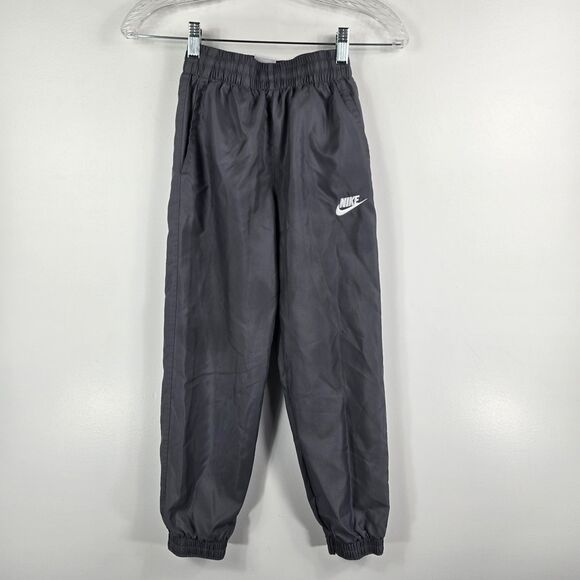 Nike Boys Size Small Lot of 2 Polyester Sweatpants Jogger Pants Black Gray - Picture 2 of 11